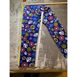 Captain America Marvel Fleece Sleep/Lounge Pajama Bottoms Large USED